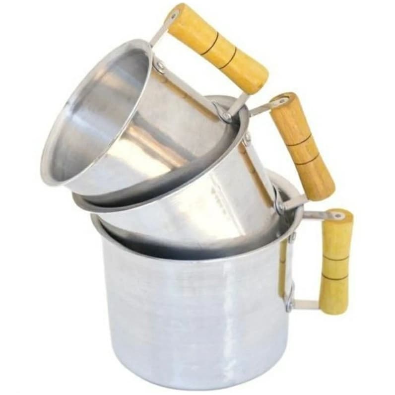 Jogo Kit 3 Canecos Canecão Leiteira Fervedor Leite Alumínio ou Caneco avulso