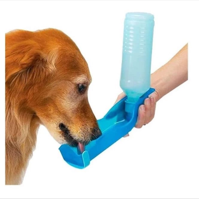 Bebedouro Portatil Garrafa Plastica Passeio Pet Caes e Gatos
