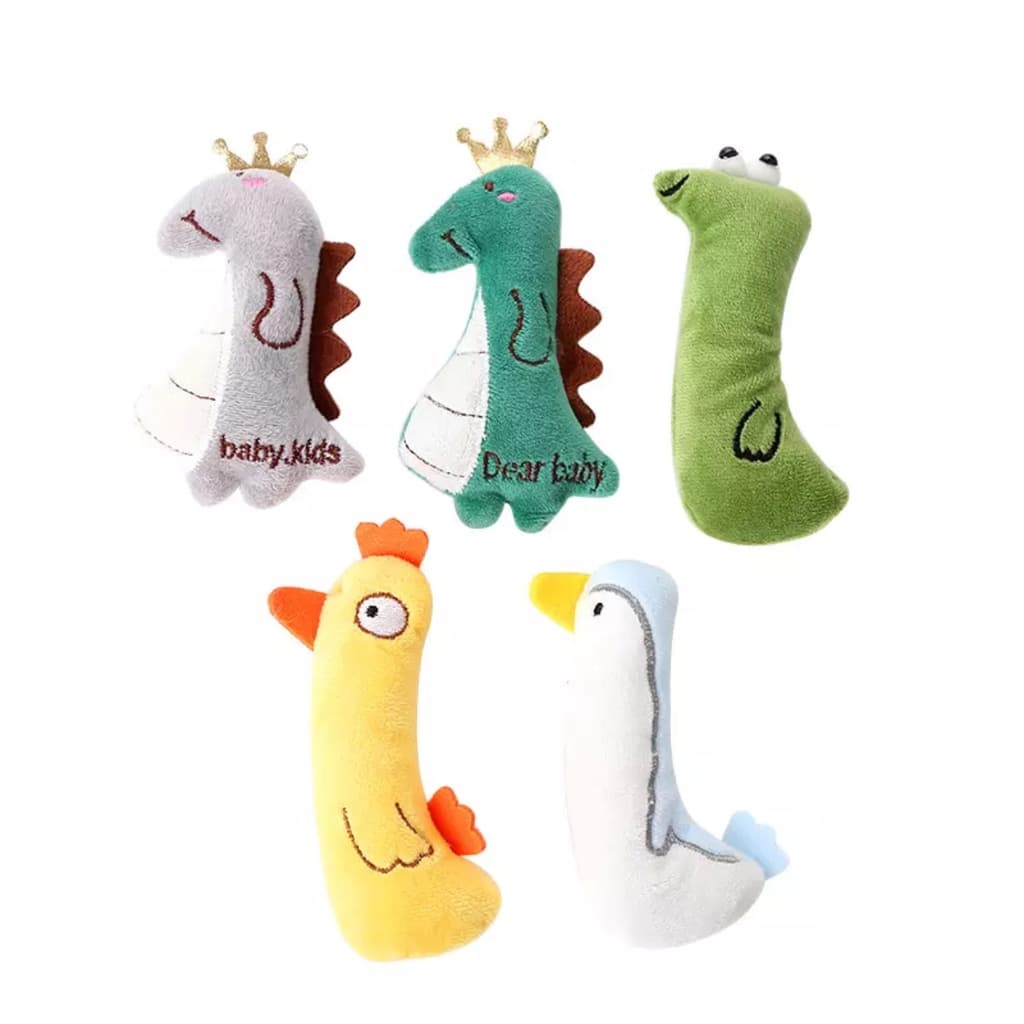 Pelúcia Pet Anti Stress Kit 3 Brinquedos para Gato c/ Catnip