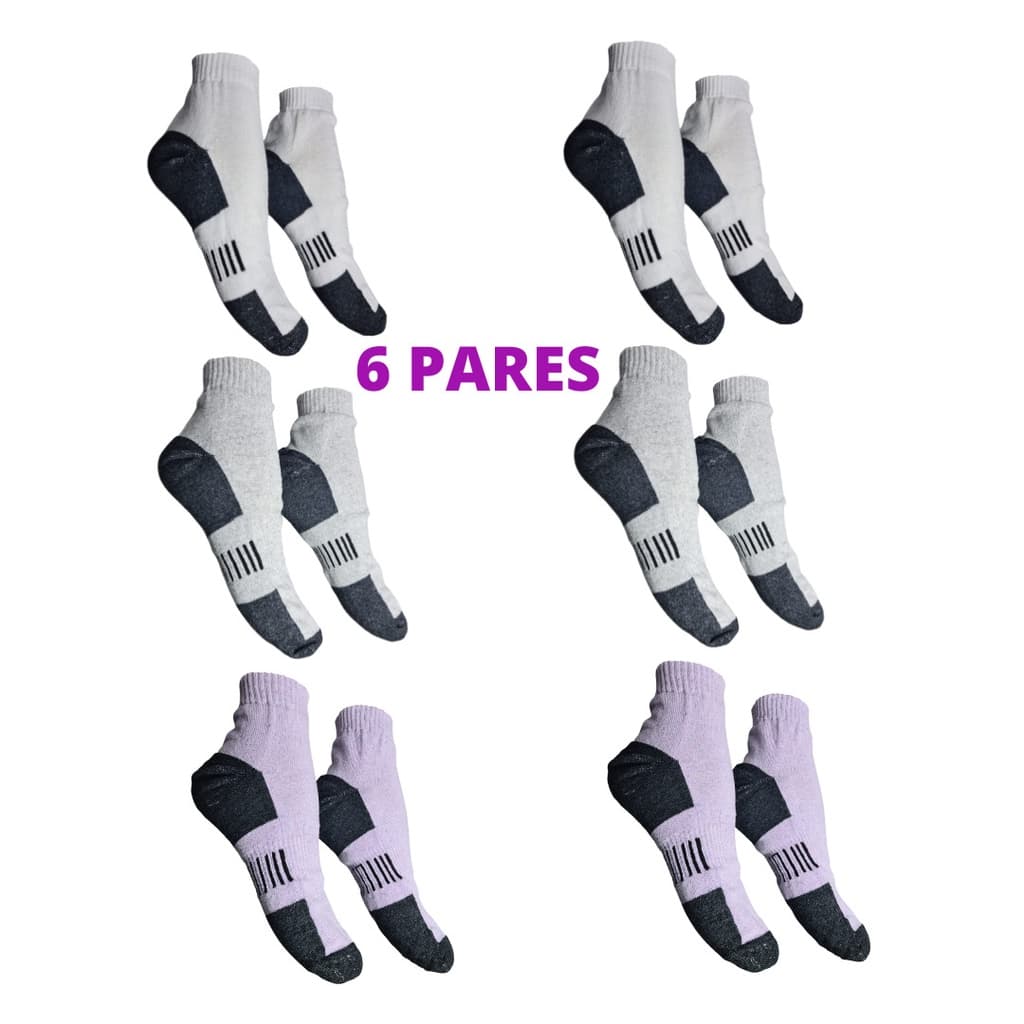 Kit 6 Pares De Meia Prime Feminina Cano Médio Algodão Atacado