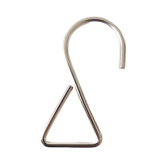 Gancho Triangulo 25mm Niquel - Kit com 10 Unidades