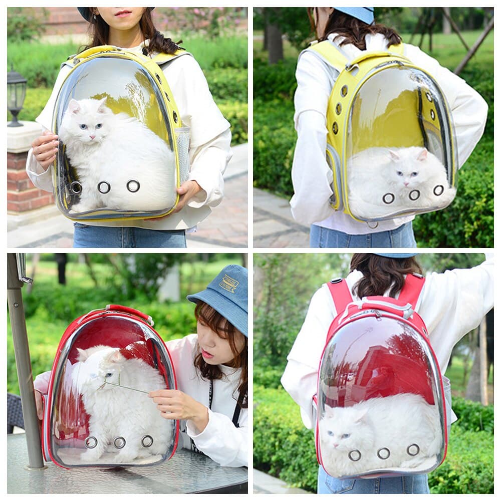 Mochila Bolsa Para Transporte de Pet Astronauta Passeio Visão Panorâmica Gato Cachorro LR-0083