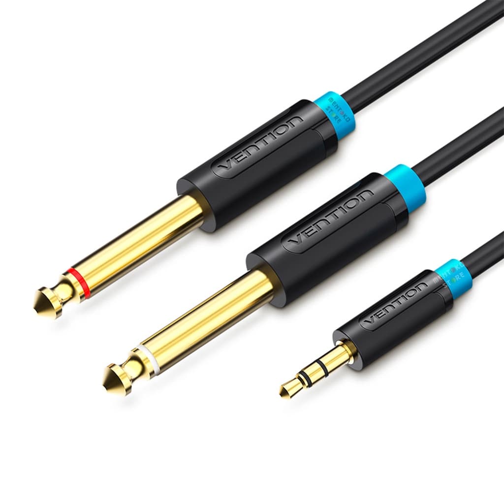 Cabo Audio P2 Estereo Para P10 Mono Mesa Som Dj 3m Vention