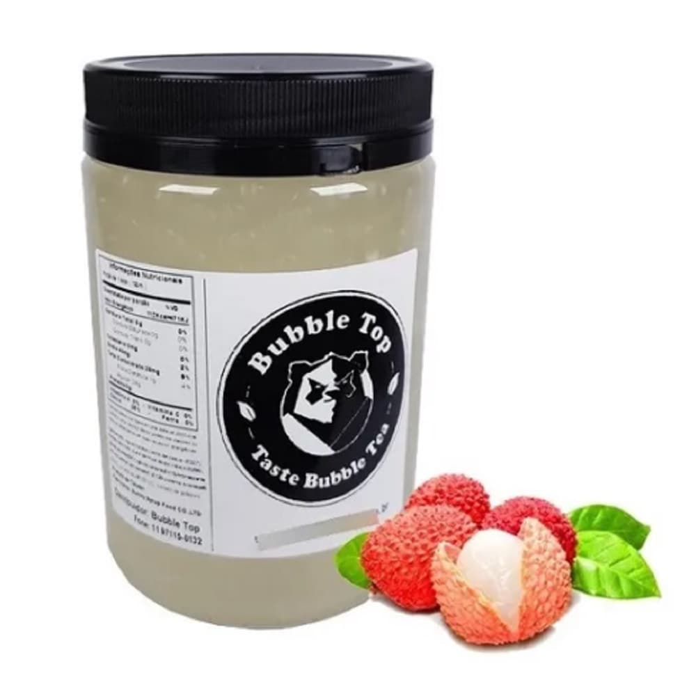 Bubble Tea Pote 1kg Chá Tea Fruit Mix Suco Bolinhas Top Pobá LICHIA