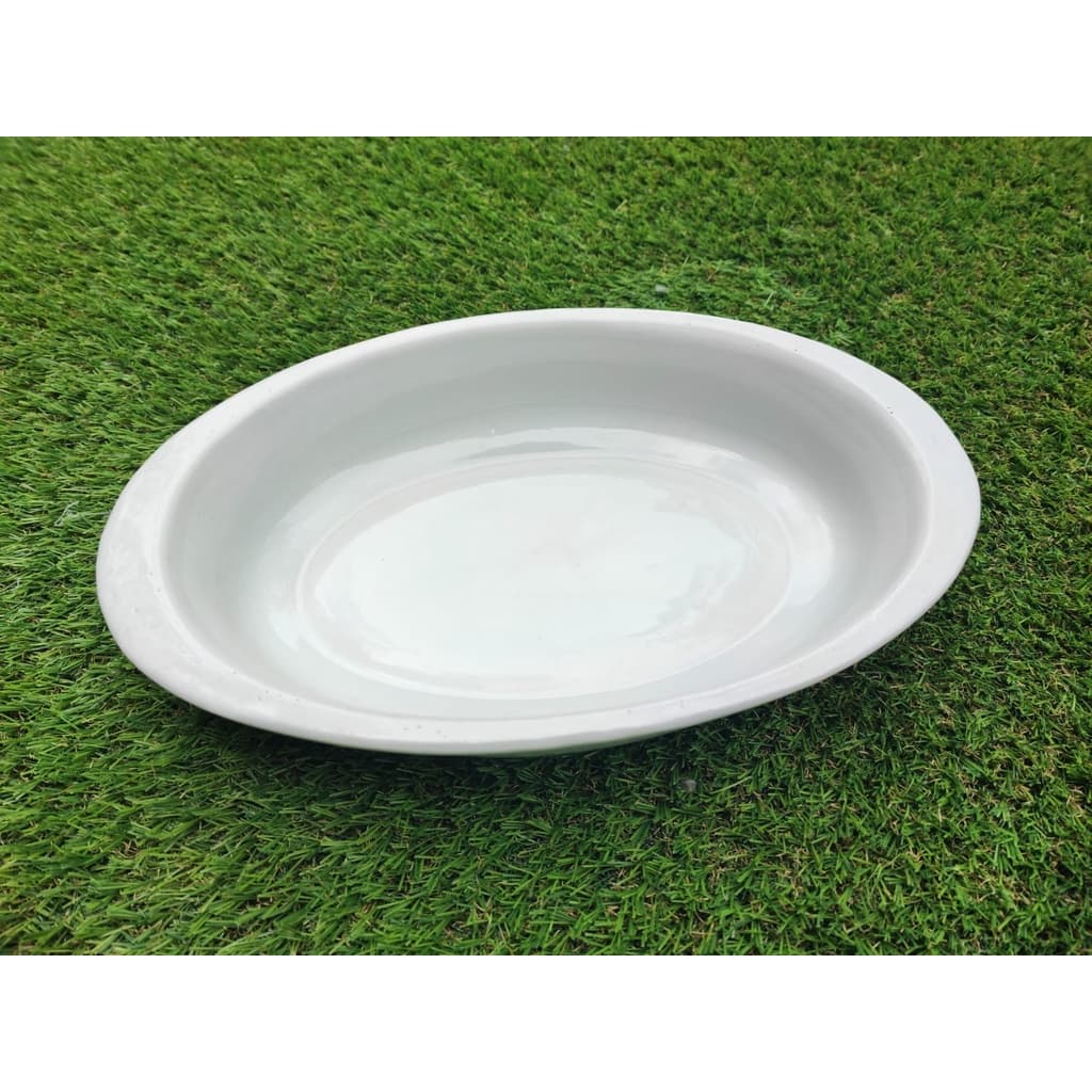 Travessa Lasanha Oval Pequena 660 ML Porcelana 2° Linha 24,5 CM