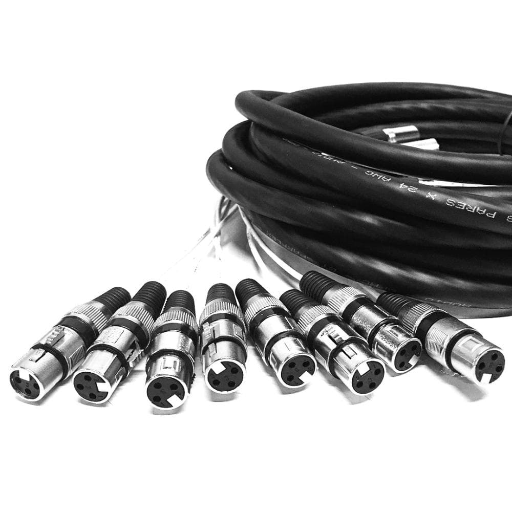 Multicabos Com Conectores Xlr 8 Vias Cirilo Cabos, 5 Metro