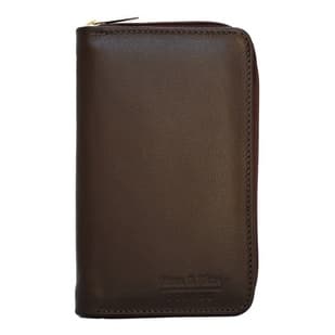 Carteira Unisex Para Viagem Porta Celular Passaporte Couro