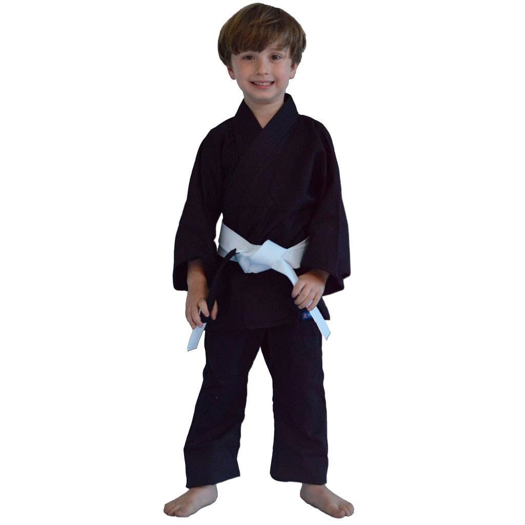 Kimono Jiu Jitsu Torah Kids Combate Preto Infantil Com Faixa