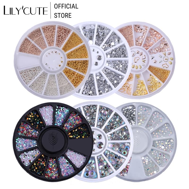 Arte Kit De Unha Gemas Completo De Esmalte Em Gel Brilhante Acessórios De Decoração Suprimentos