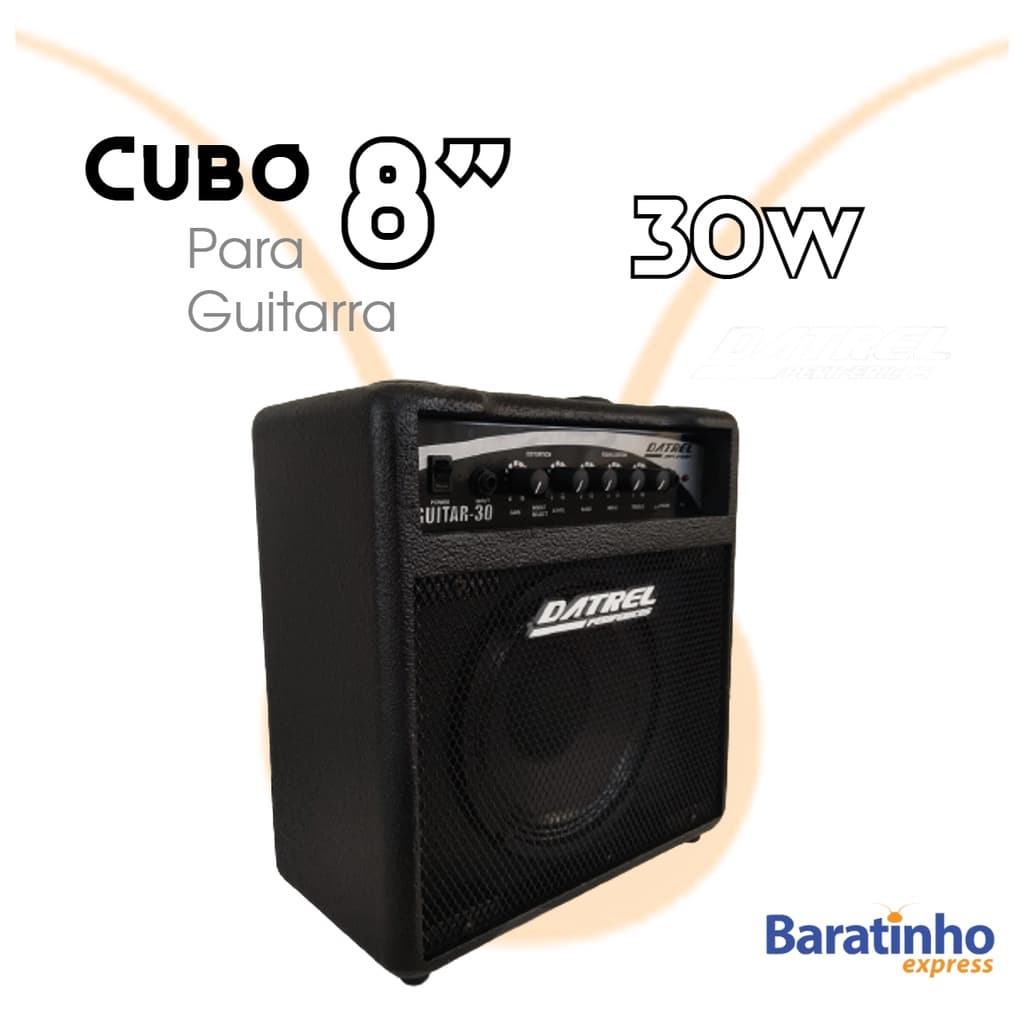 Cubo Amplificador P/ Guitarra AT 8" 30W Datrel Guitar Series