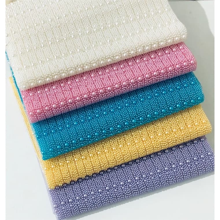Manta de Pérola Termocolante (Escolha a partir de 2 Fileiras) para Laços e Tiaras