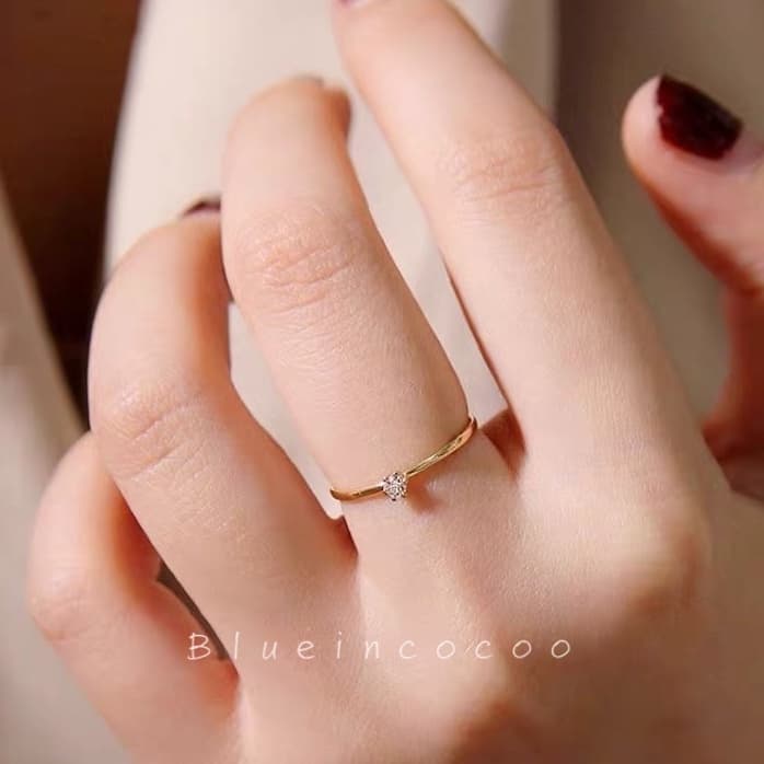 Anel Feminina Solitário 1.5mm/2mm /4mm Dourado e Prata em Aço inox 316LAnel Feminina Solitário 1.5mm/2mm /4mm Dourado e Prata em Aço inox 316L