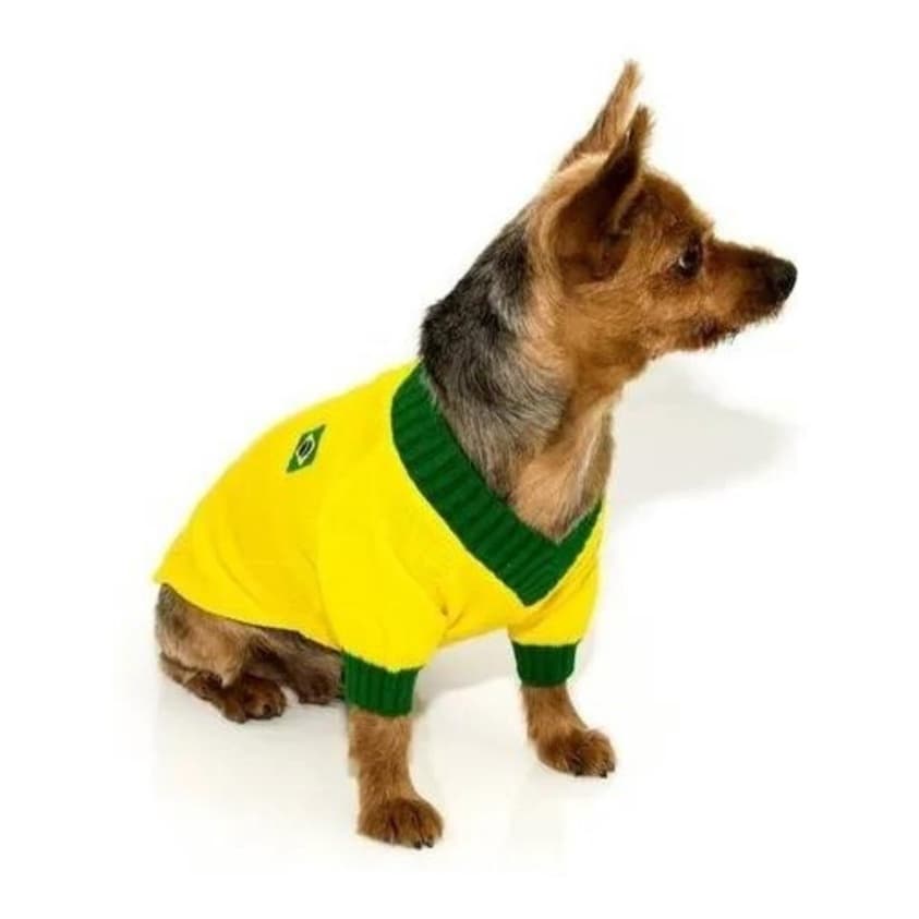 Roupinha do Brasil Para Cachorro Gato Camisa