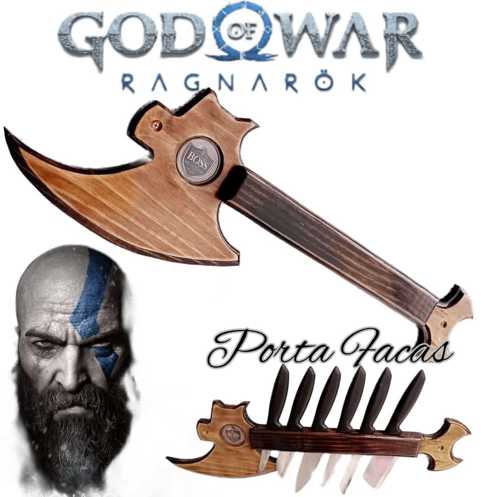 God of War Ragnarok Porta Facas de Parede