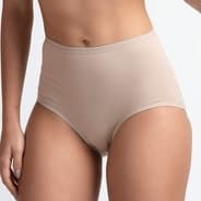 Calcinha Cós Alto Cotton Conforto Cintura Alta Algodão Lateral Larga Lucitex