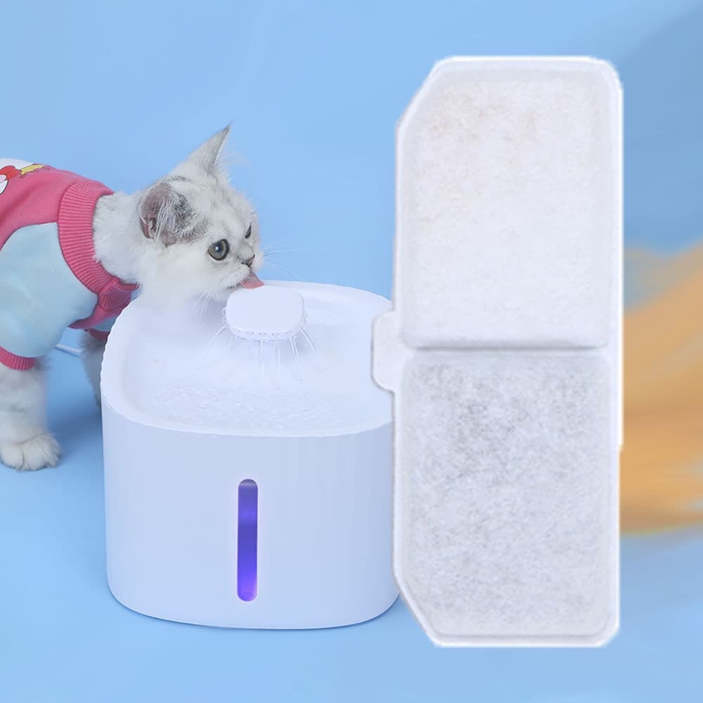 1 Peça Filtros De Água Para Gatos Substituição De Filtro Manter Fresca Animais De Estimação Acessórios Alimentador Com Múltiplas Peças