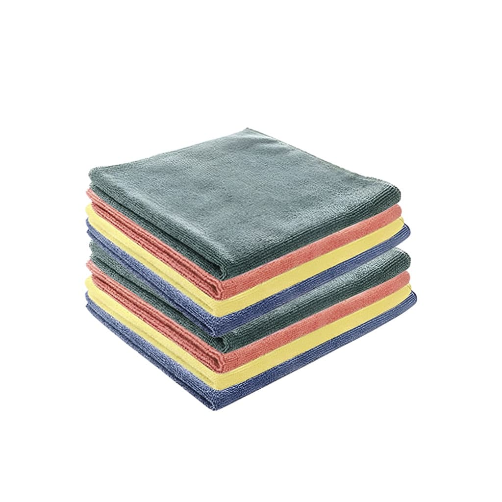 Kit 10 Pano microfibra 30x30cm Limpeza Automotiva e Doméstica