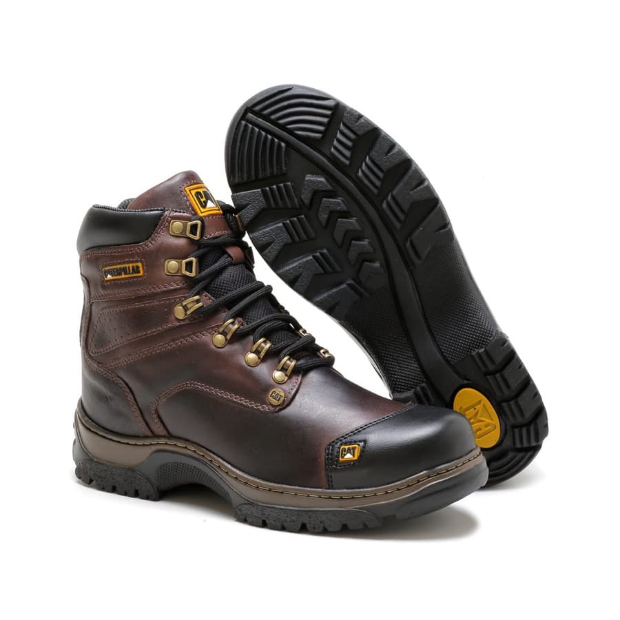 Bota Caterpillar Costurada E Colada Segurança Trabalho Envio Imediato