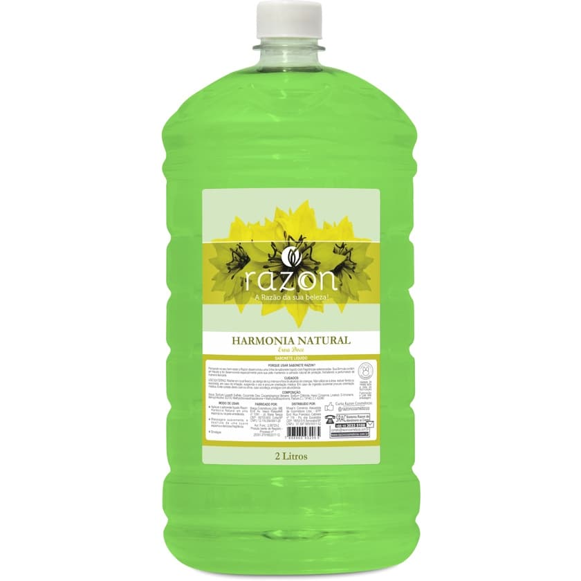 Sabonete Liquido 2L Harmonia Natural pH Neutro Mãos e Corpo (Erva-Doce) - Razon Cosmeticos