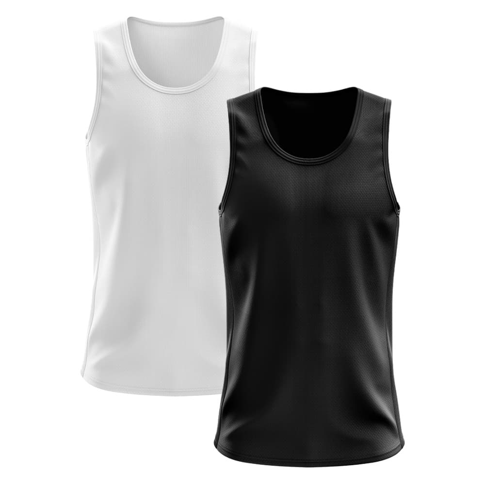 Kit 2 Regatas Dry Fit Lisa Básica Proteção Solar UV Térmica