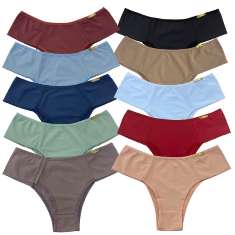 Kit 10 Calcinha Cinta Pós Parto Gestante Maternidade Forro 100% Algodão Modeladora Compressão Leve