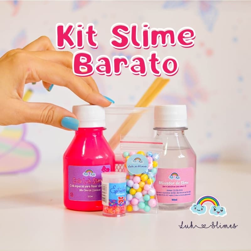 Lançamento PROMO Kit Slime Barato Shopee Luh Slimes