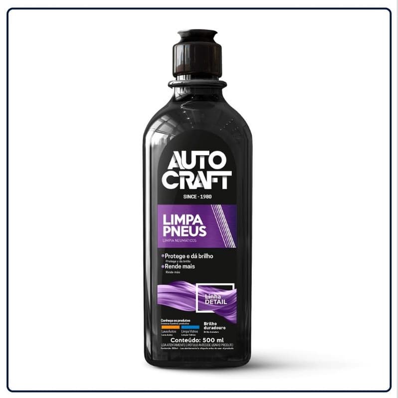LIMPA PNEUS AUTOCRAFT 500ML (PNEUS, TAPETES E ARTIGOS DE BORRACHA)