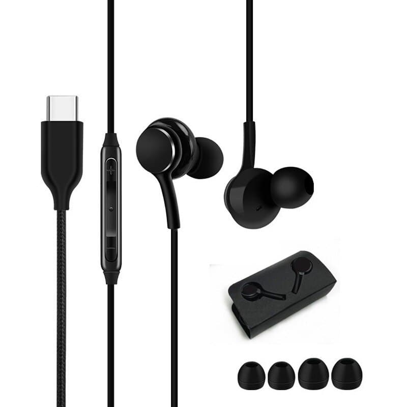 Fone de Ouvido Tipo C  Com Borrachas de Substituição