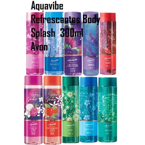 Perfume Aquavibe Refrescantes Body Splash 150 ou 300ml. Avon, varias fragrancias = Variações