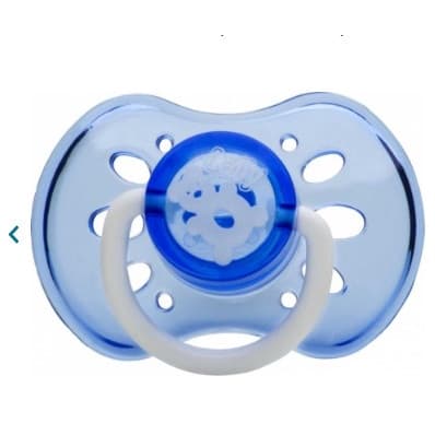 Chupeta Color Bico de Silicone Redondo Tamanho 2 Azul