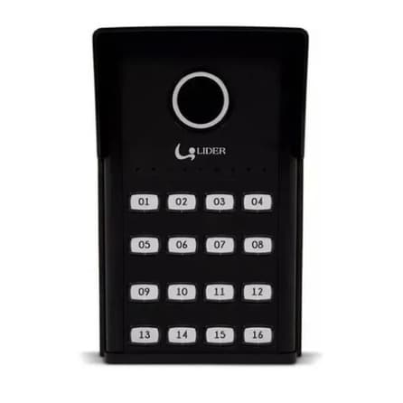 Porteiro Eletrônico Coletivo Smart Lr816 Líder Interfone 16 Pontos