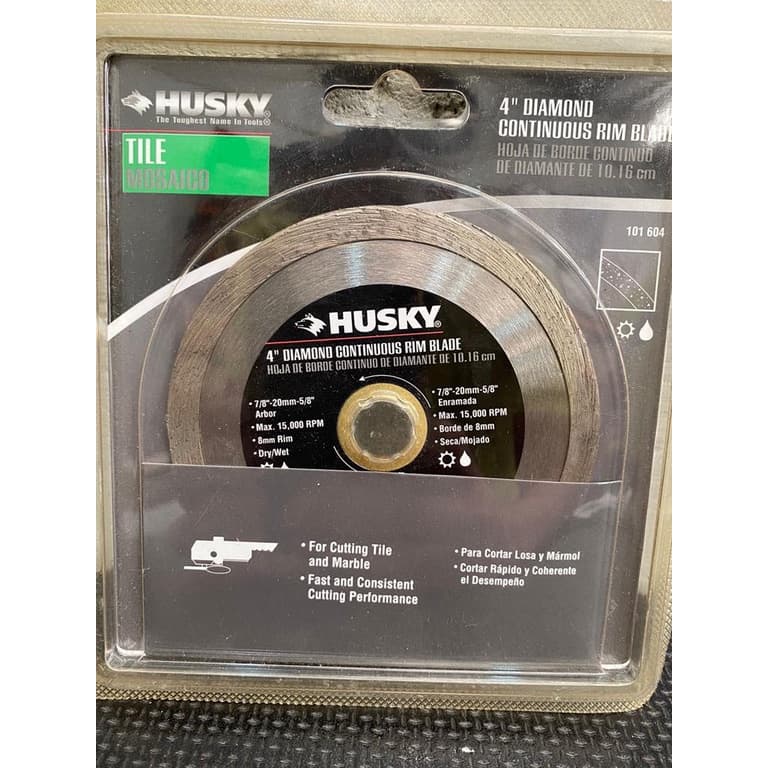 DISCO DE CORTE DIAMANTADO 110MM 4'' HUSKY TURBO BLAND