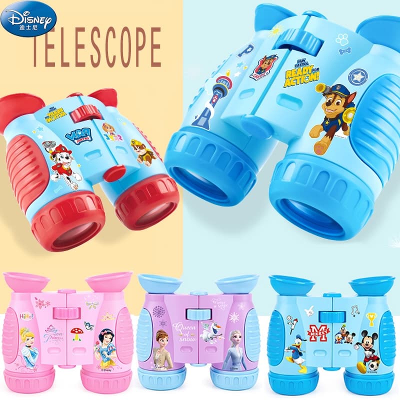 Patrulha Pata Crianças Telescópio Ao Ar Livre Zoom Binóculos Anti-skid Portátil Binocular Lupa Brinquedos Para Congelado