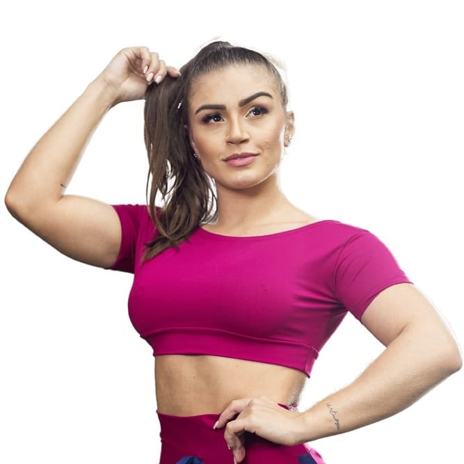 Top Manga Curta Vinho Suplex Fitness Feminino Academia Diversos Tamanhos Tops para Malhar Plus Size