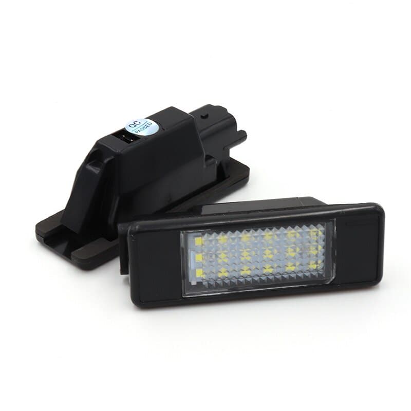 2020 Novo 2 Pçs Carro LED Luzes Da Placa De Licença Lâmpada Livre Erros Para Peugeot 106 107 1007 207 308 406 Citroen C2