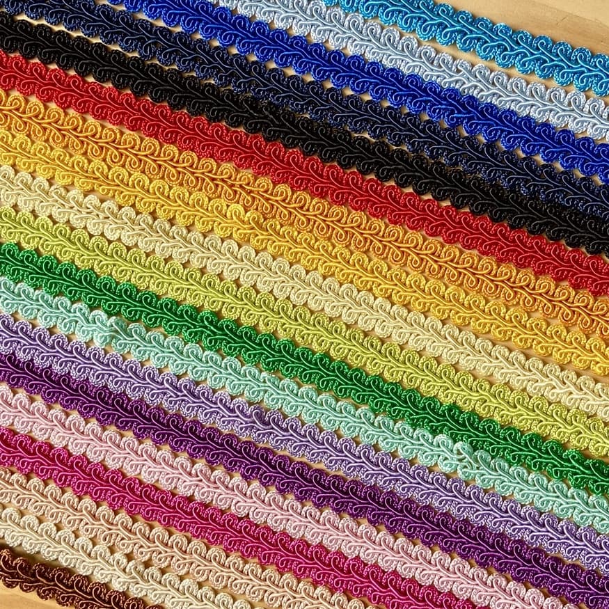 Passamanaria 7090 2 METROS (15 mm de largura) Diversas Cores Aviamento para Artesanato e Costura