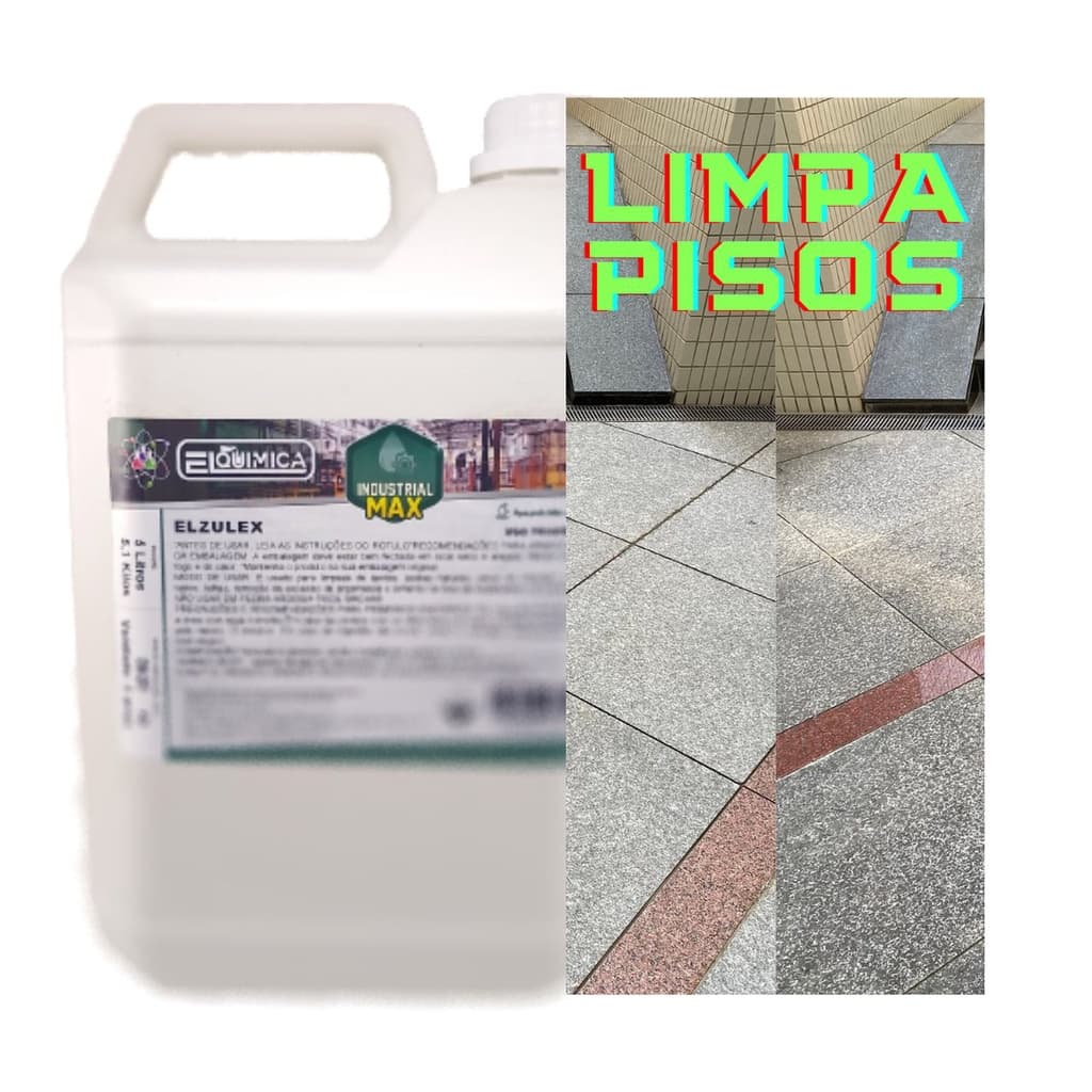 Auto Removedor Instantâneo Limpa Pisos Encardidos Pedras Chão Antiderrapantes Detergente a base de Flúor