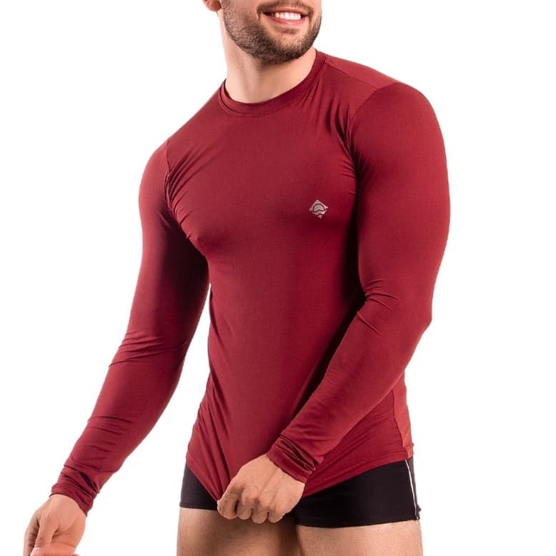 Camisa Camiseta Proteção Solar Uv 50 Segunda Pele Dry Fit Térmica Masculina Tecido Gelado P M G GG XGG