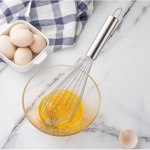 Batedor Fuet Pequeno Batidor De Huevos Manual Batidora De Cocina Profesional De Acero Inoxidable