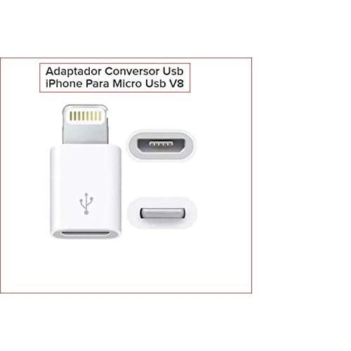 Adaptador Micro Usb Para iPhone Conversor Light V8 Para 8pin