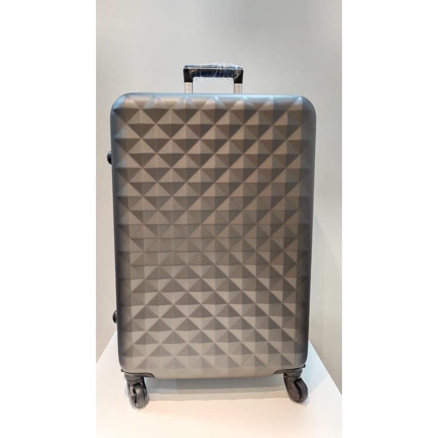 Mala de Viagem Grande Chumbo, 23kg para avião, de rodinha. Medida: 69x44x28. REF. 622