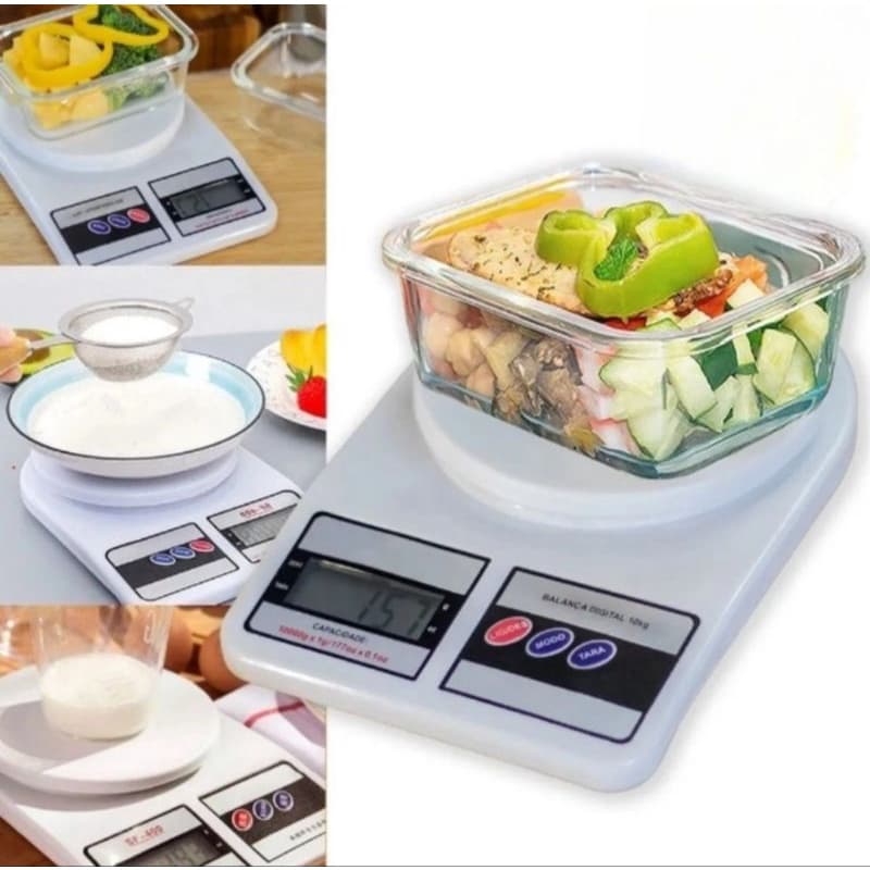 Balança Digital de cozinha SF-400 - até 10kg - Branca