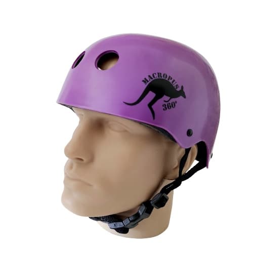 Capacete Roxo Personalizado Esportivo Para Skate Patins Bike Patinete - Macropus EPI Profissional