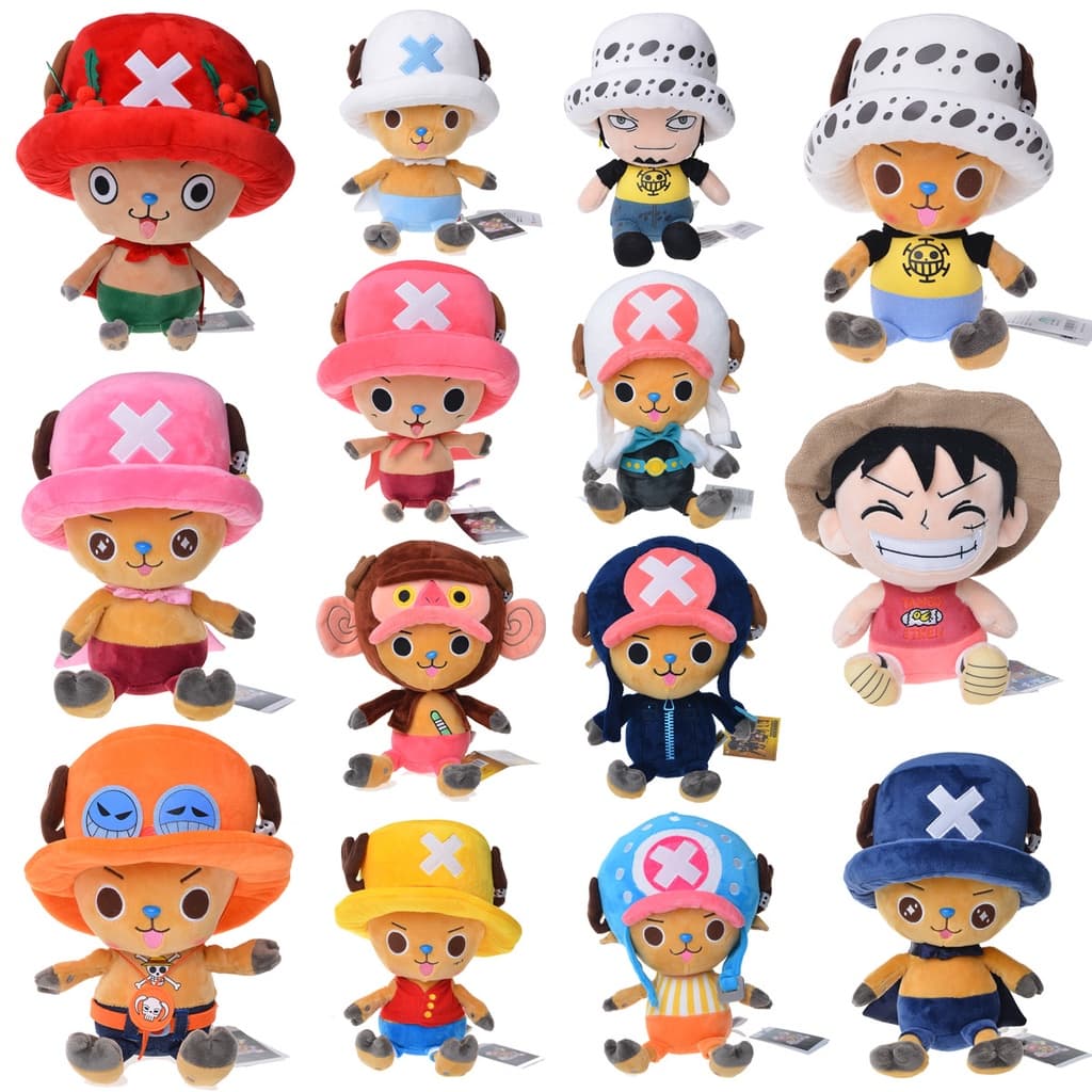 ORLANTHA Presente De Aniversário Chopper Brinquedos De Pelúcia Boneca Luffy Macaco D Tony Bonito Brinquedo Anime Figura