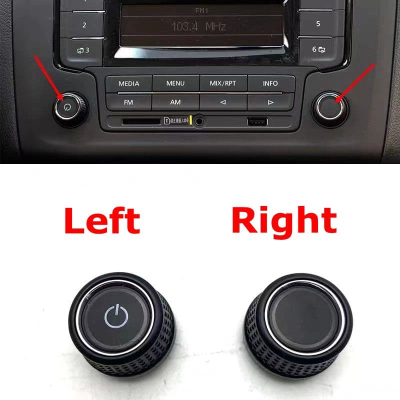 1pç Para Volkswagen Novo Jetta CD Touran Botão De Rádio Bora LaVida Interruptor De Volume Do Carro Player