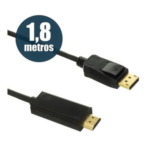 Cabo Displayport Para Hdtv / Dp Para Hdtv 1.8 Metro