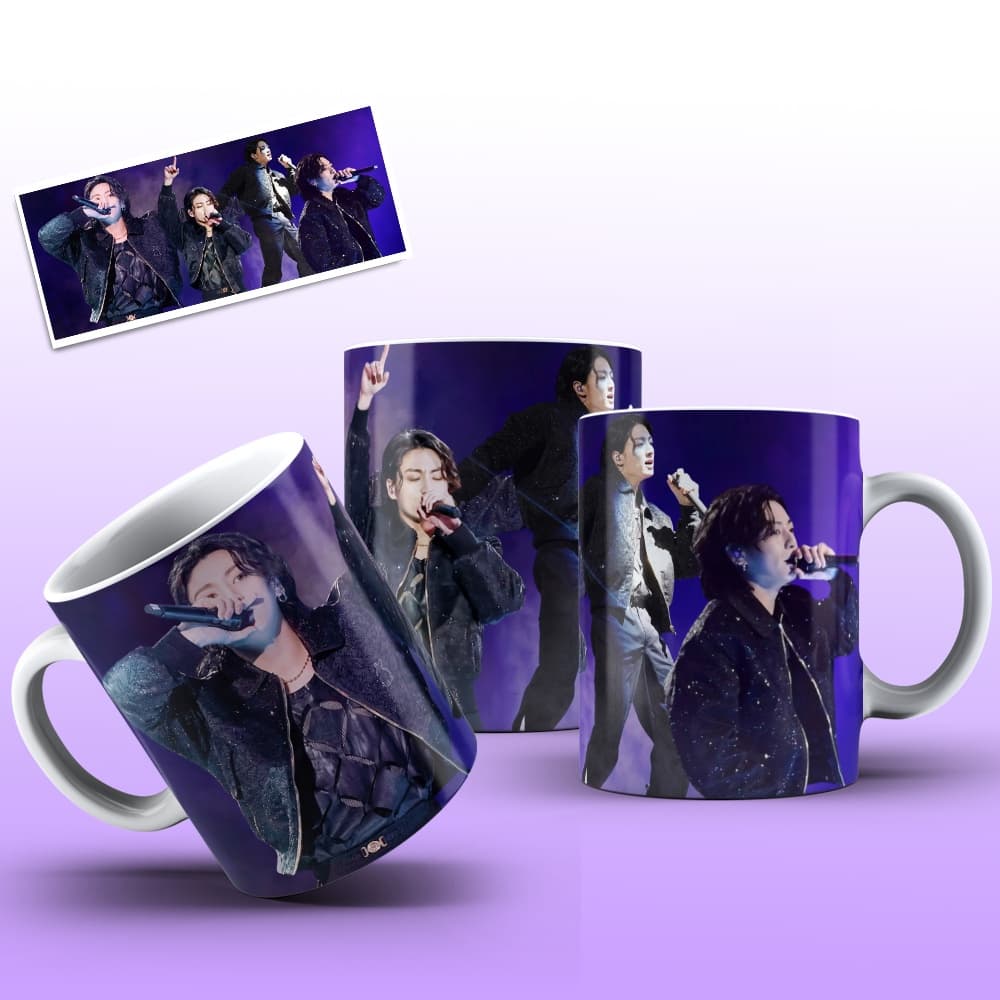 Caneca Kpop Jungkook - Lançamento coleção apresentação da Copa - Jeon Jung-kook - JK - KPOP