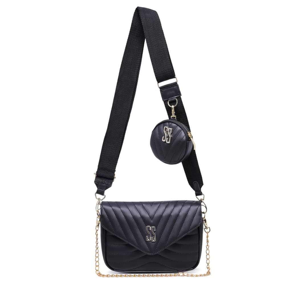 Bolsa Transversal Feminina! Alça com Bolsinha!