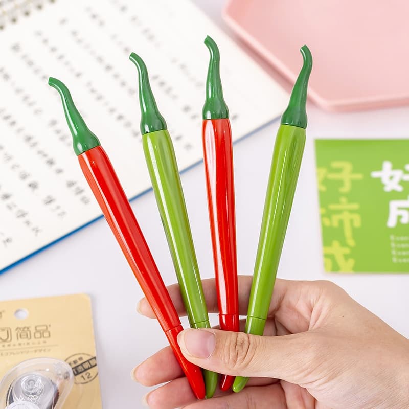 Criativo Caneta Gel De Pimenta Vermelha E Verde Estudantes Do Prêmio Presente Papelaria