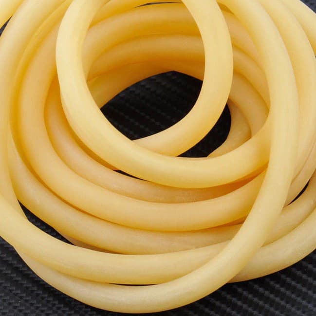 Garrote de Látex Tripa Torniquete Tubo Elástico Borracha Estilingue Venda em metros 200 mm, 201mm, 203mm e  204mm
